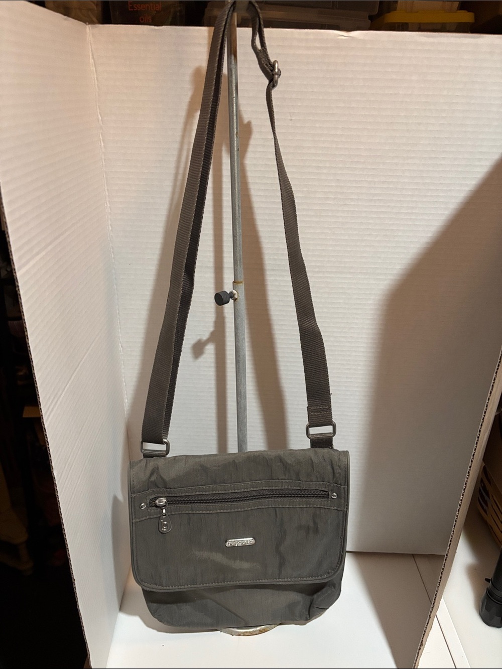 Baggallini Gray Crossbody Messenger Bag